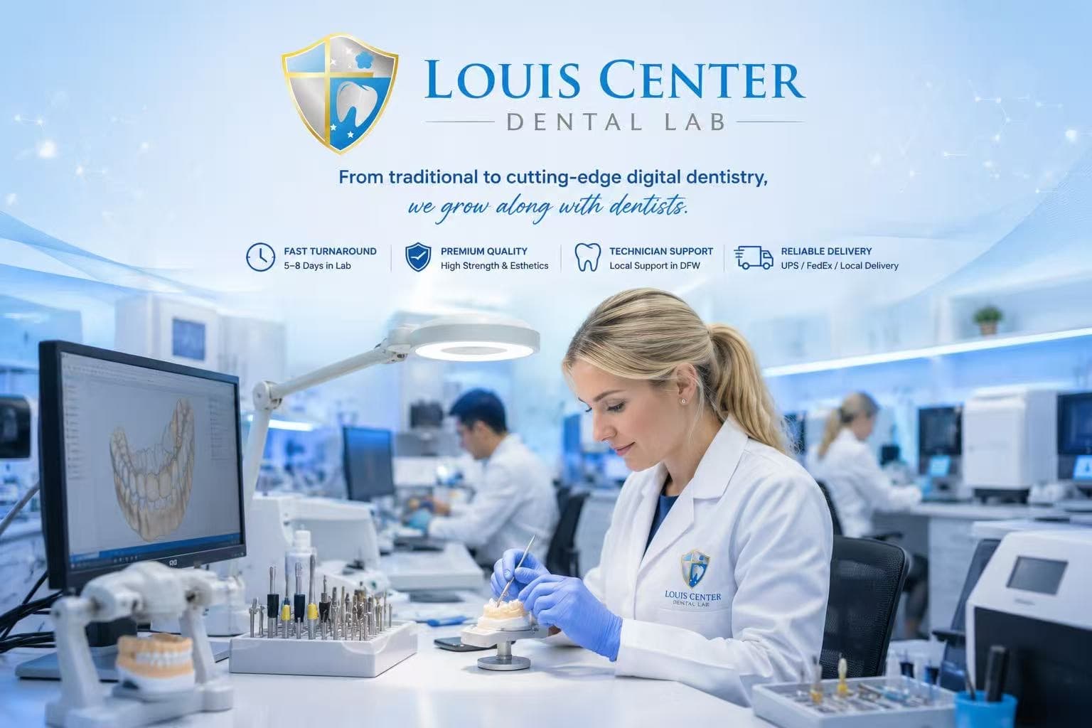 Louis Dental Center — modern dental laboratory